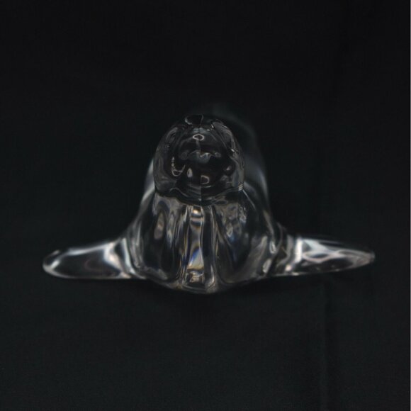 Vintage Villeroy and Boch Crystal Sea Lion Seal Paperweight Figurine Signed - Picture 3 of 9